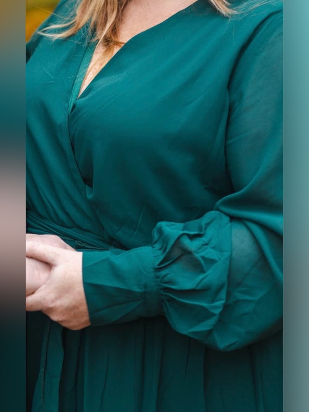 Baltic Born Forest Green Wrap Dress